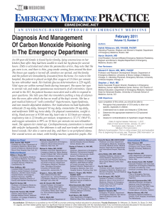 Diagnosing CO Poisoning