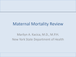 Maternal Mortality Review