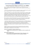 Family Educational Rights and Privacy Act (FERPA)