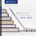 Download the 2014-2015 Academic Catalog