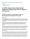 At AGBT, Researchers Demonstrate Single-Cell Sequencing Tests to Improve IVF Success