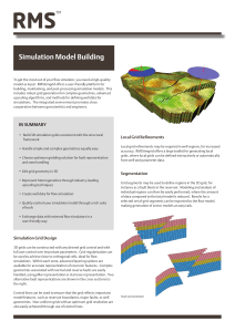 RMS Simulation Model Building data sheet 2014