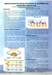 Poster 1 - Jason Crean - Applying seasonal climate forecasting for profitable and sustainable resource use