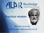 Practical wisdom - A Level Philosophy