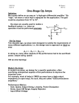 One-Stage Op Amps