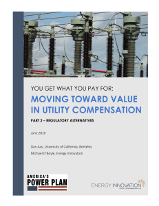 moving toward value in utility compensation