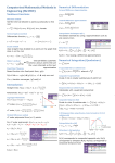 Computerised Mathematical Methods in Engineering