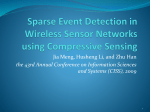 Sparse Event Detection in Wireless Sensor Networks using