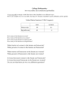 College Mathematics two-way tables and conditional probability