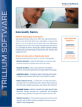 Trillium Software Solution Guide: Data Quality