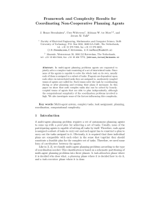 Framework and Complexity Results for Coordinating Non