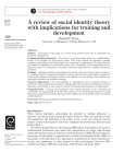 A review of social identity theory with implications for