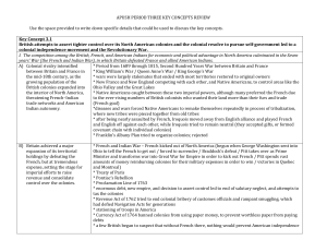 APUSH PERIOD THREE KEY CONCEPTS REVIEW Use the space