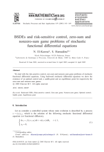 BSDEs and risk-sensitive control, zero-sum and nonzero