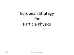 European Strategy for Particle Physics