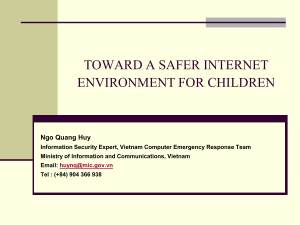 Challenges of protecting safety internet enviroment for children in