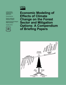 Economic Modeling of Effects of Climate Change on the Forest