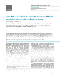 The theory of constructed emotion: an active inference account of