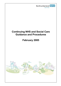 continuing care procedures - Northumberland County Council