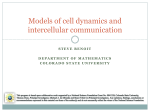 Mathematical Modeling biological events and cell