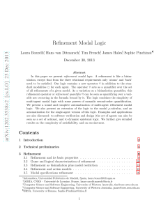 Refinement Modal Logic