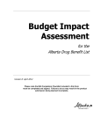 Budget Impact Assessment Form