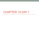 Chapter 10 Day 1