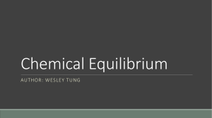 Chemical Equilibrium