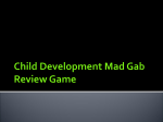 Child Development Mad Gab Review Game