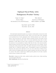 Optimal Fiscal Policy with Endogenous Product Variety