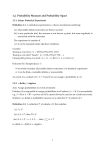 1.2. Probability Measure and Probability Space