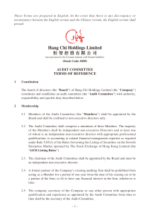 Hang Chi Holdings Limited 恒智控股有限公司