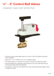 3 in. Control Ball Valves card for display board