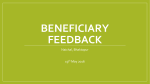 Beneficiary feedback