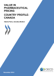 value in pharmaceutical pricing country profile: canada