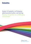 Impact of austerity on European pharmaceutical policy and pricing