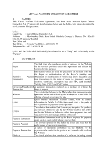 VIRTUAL PLATFORM UTILIZATION AGREEMENT 1