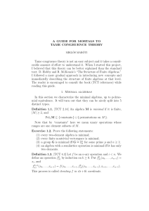 A GUIDE FOR MORTALS TO TAME CONGRUENCE THEORY Tame