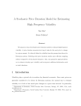 A Stochastic Price Duration Model for Estimating High