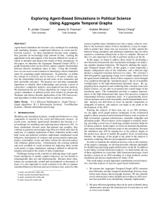 Exploring Agent-Based Simulations in Political Science Using