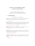 Exercises in Probability Theory 1 Combinatorics