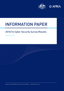 2015/16 Cyber Security Survey Results