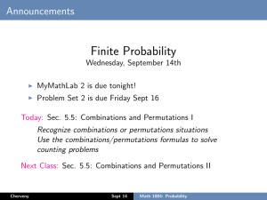 Math 1004: Probability