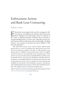 Enforcement Actions and Bank Loan Contracting