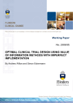 optimal clinical trial design using value of information methods with