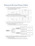 Homework#6: Game theory