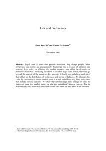 Law and Preferences