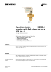 4831.2 2-position electric actuators with Ball valves XBZ 3