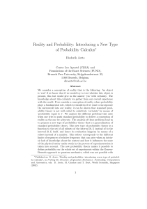 Reality and Probability: Introducing a New Type