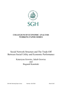 Social Network Structure and The Trade